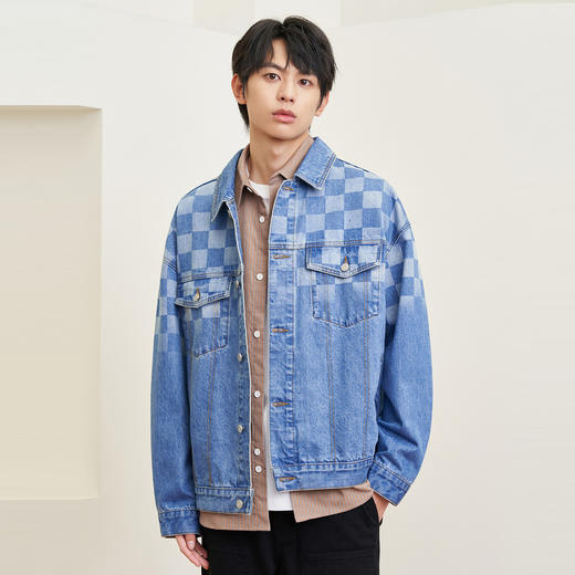 gxg.jeans男装  春季热卖翻领牛仔夹克JHF1E800371 商品图1