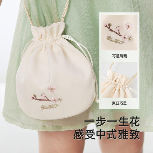 【商场同款】英氏儿童包包小女孩斜挎包可爱国风绣花荷包2025新款 商品图2