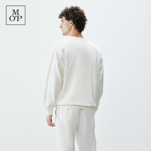 Marc O'Polo/MOP 秋季新款简约质感刺绣宽松纯棉圆领卫衣男士 商品图3