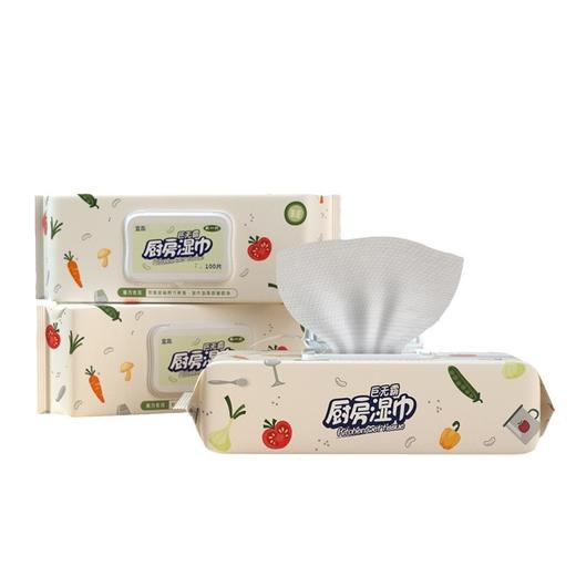 「29.9到手3大包！单包90片」厨房湿巾去油去污居家日用油烟机抽取式清洁湿纸巾去油污厨房用品 商品图4