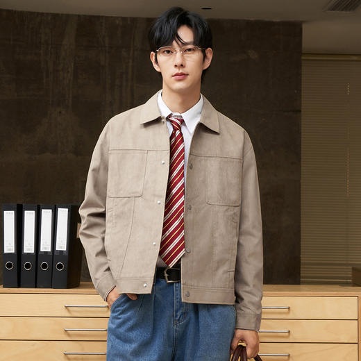 gxg.jeans男装秋季多色夹克翻领夹克JEX12101343 商品图1