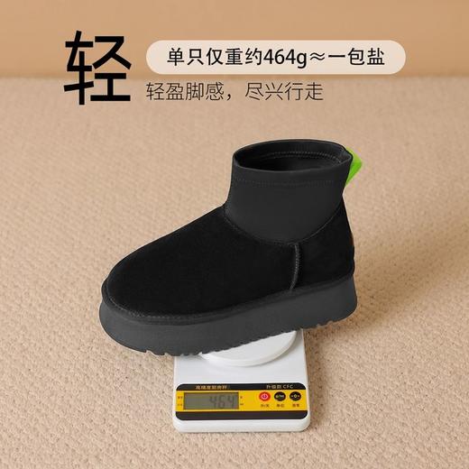ZHR则则加绒厚底雪地靴防寒保暖女靴冬季新款百搭棉鞋轻便短靴女 商品图5