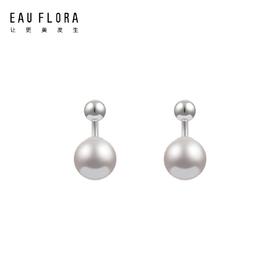 『漫希』淡紫色仿珍珠耳环