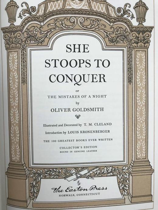 戈德史密斯《屈身求爱》 克莱兰经典插图 豪华皮装16开 商品图3