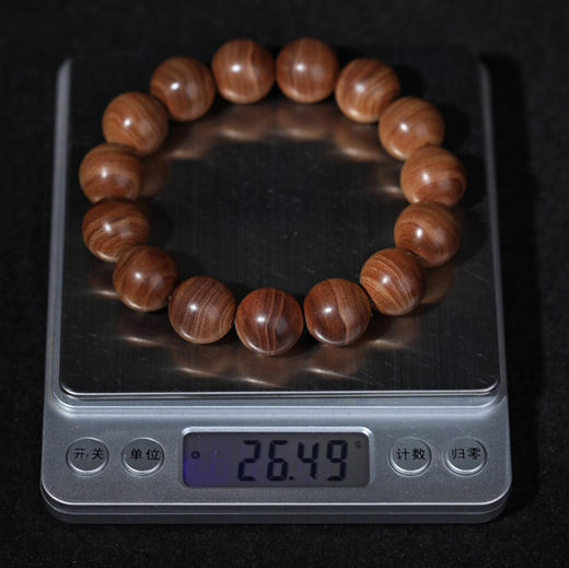 【青山特惠】1.5*15颗沉水级黑肉印度迈索尔正区老山檀 手串 L26 商品图7