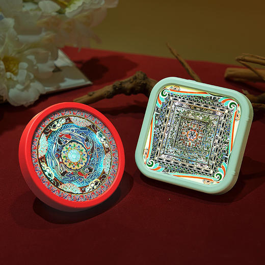 敦煌系列 藻井纸雕 飞天纸雕 分层冰箱贴小夜灯 商品图0