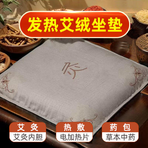 红花艾绒坐垫真艾绒发热9档调温 商品图0