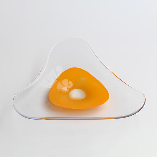 北欧创意轻奢风手工琉璃果盘客厅样板间高档不规则异形零食装饰盘 商品图4