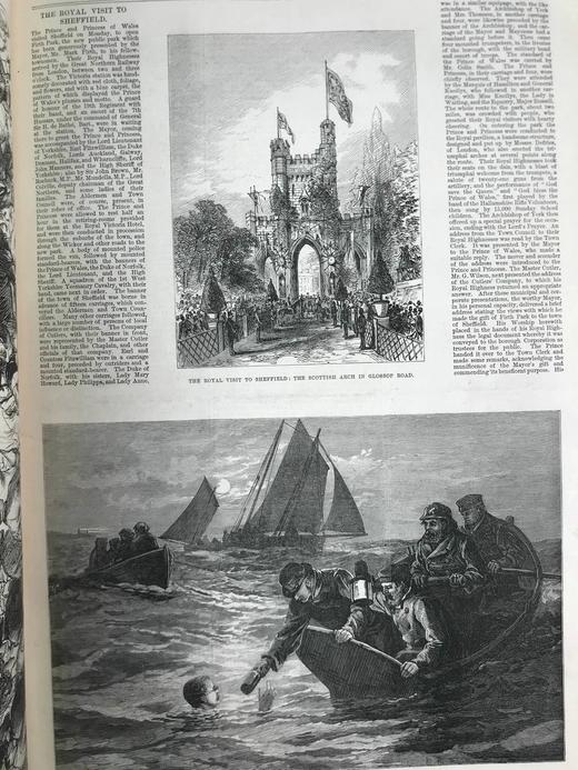 41*30cm！1875年下半年 伦敦新闻画报 数百幅版画插图 布脊精装8开 商品图12