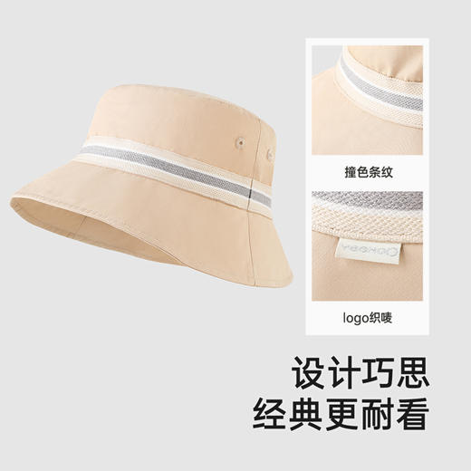 【商场同款】英氏儿童帽子夏季透气遮阳渔夫帽纯棉2025新款防晒帽 商品图3
