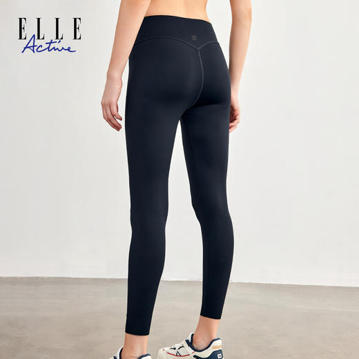 ELLE Active新款瑜伽裤健身高腰打底裤高弹无痕提臀女运动裤紧身 商品图2