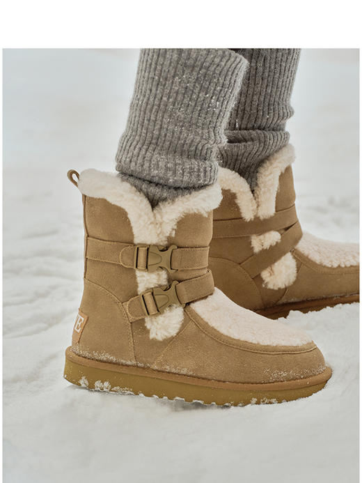 Teenie Weenie小熊撞色雪地靴女秋冬鞋TTAP24FV10X 商品图1