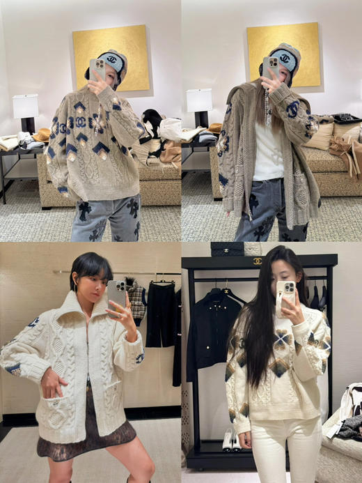 CH-S 24N 四叶草系列羊毛毛衣 商品图0