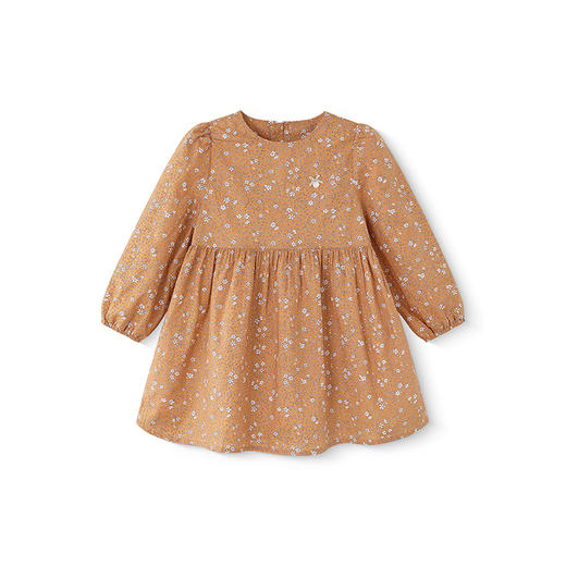 【商场同款】英氏女童裙子春秋长袖女宝连衣裙碎花裙2025羊毛裙子 商品图4