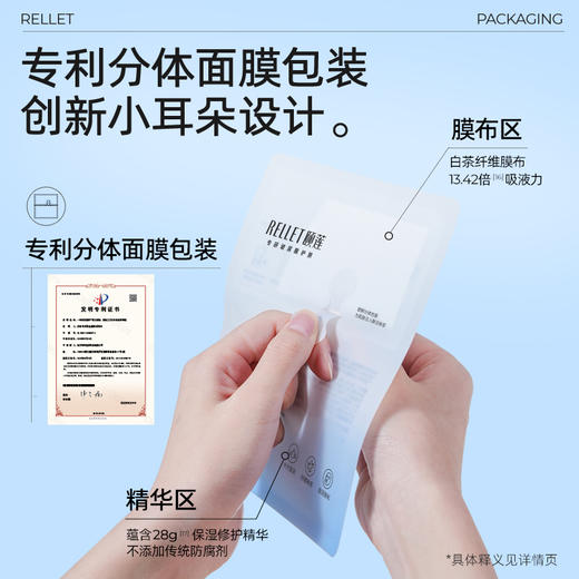 【买2送1加赠同款面膜1片（到手共31片）】颐莲玻尿酸修护面膜 10片/盒   A-4997（效期28-4） 商品图4