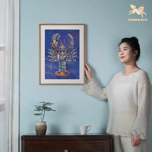 铜师傅 手工錾刻 铜雕画《威武将军》客厅玄关画沙发背景墙装饰画 商品图3