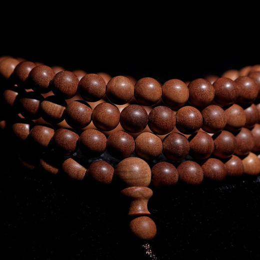 【青山特惠】0.6*108颗印度迈索尔正区黑肉老山檀手串 L30 商品图2