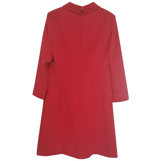 VIVIAN LIU TR2414105梅春女装新款时尚精致翻领直筒长袖连衣裙 商品图1