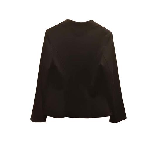 VIVIAN LIU R2457305秋女装新款时尚翻领圆摆两粒扣针织西服外套 商品图1