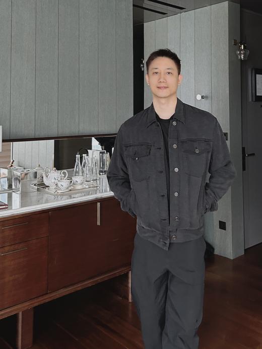 【顺丰包邮】35234 洛诗琳酷帅中性风重磅高端水洗做旧黑色牛仔夹克外套 商品图1