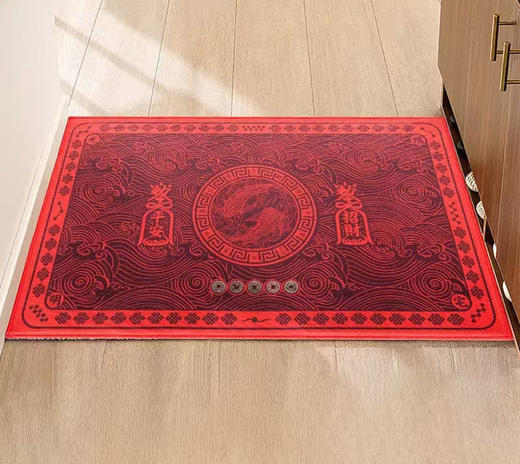平安招財双鱼地垫，工艺精美 商品图1