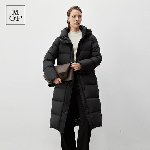 Marc O'Polo/MOP冬季新款时尚宽松黑色长款保暖羽绒服外套女 商品图0