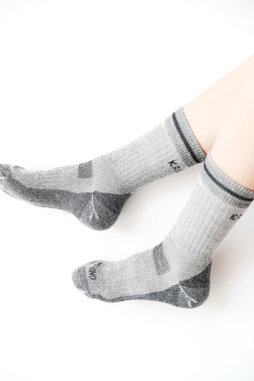 美利奴羊毛袜，含20%羊毛。徒步中筒户外滑雪加厚羊毛袜子A120658 商品图10