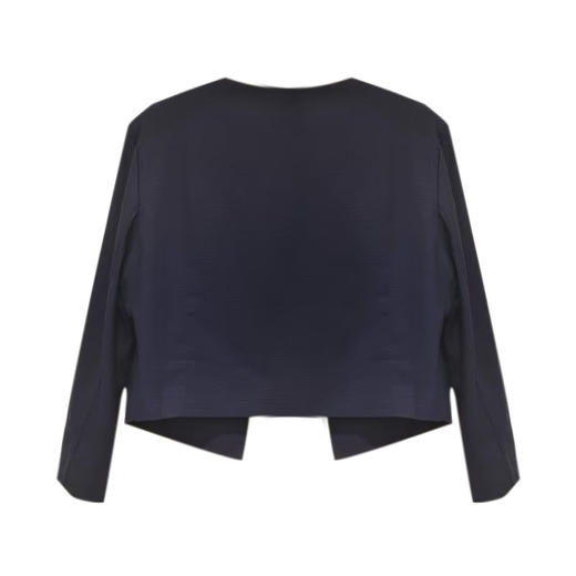 VIVIAN LIU R2433101夏女装新款时尚V领宽松短款长袖开襟外套 商品图1