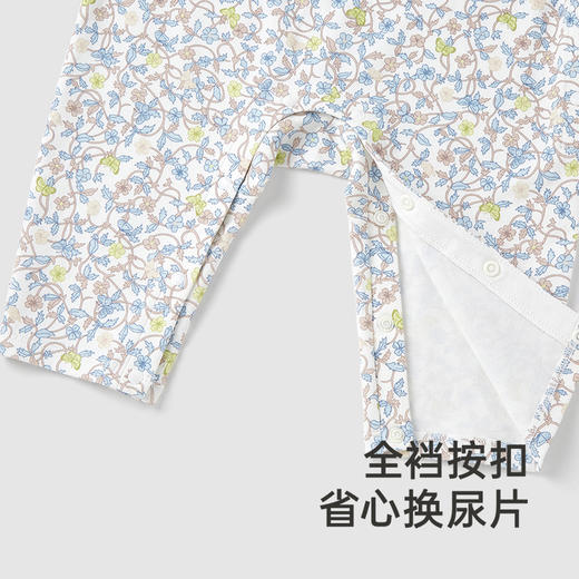 【商场同款】英氏婴儿衣服夏长袖透气女童印花连体衣纯棉2025新款 商品图3