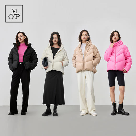 【蒋梦婕同款】Marc O'Polo/MOP冬新款连帽廓形短款羽绒服女 商品图2