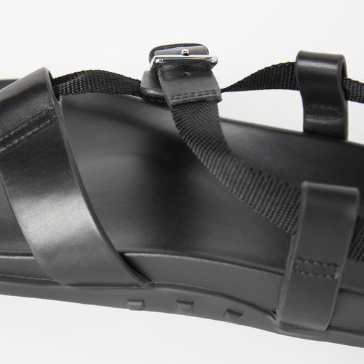 ROMI STUDIO“罗马印象”头层牛皮不对称扣带夹趾平底凉鞋 427C4009 商品图2