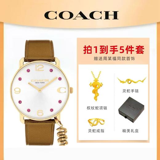 【2025蛇年限定 拍一发五】COACH/蔻驰ELLIOT新年系列中国蛇年限定生肖腕表鸿运蛇表--O7 商品图1