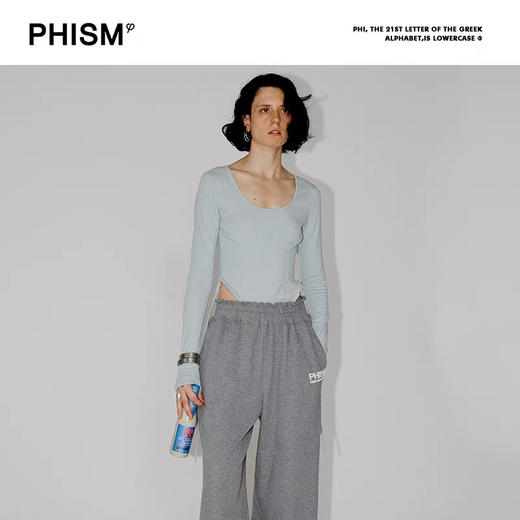 胸部解构抽绳长袖打底 商品图0