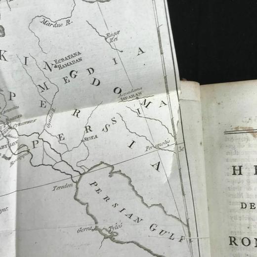 1781年 吉本《罗马帝国衰亡史》（全6卷）  1幅肖像插图1幅展开地图 全真皮精装大32开 商品图8