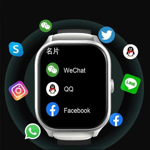 GWALK极沃客 LX306大屏智能蓝牙通话手表多功能运动心率血压音乐通用代计步健康防水 商品图1