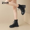 ZHR则则英伦风厚底马丁靴女2024新款时尚潮流百搭显瘦短靴小个子 商品缩略图5