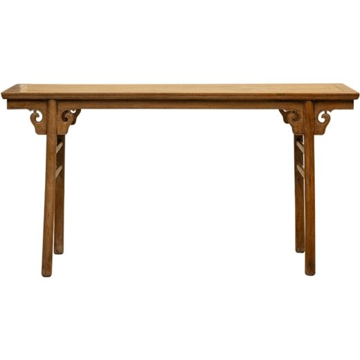 清 黄花梨夹头榫如意云纹平头案 商品图5