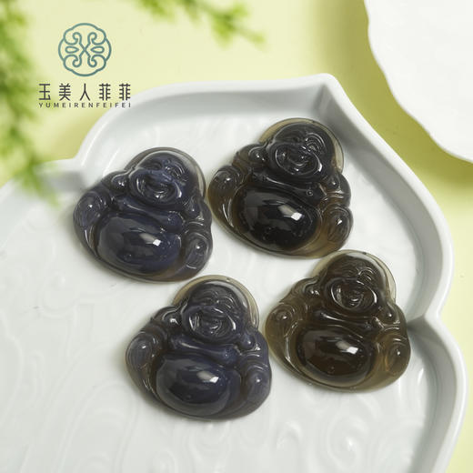 D玛瑙吊坠-烟紫佛公吊坠约50*51mm# 商品图0