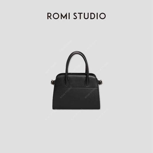 ROMI STUDIO“复古优雅”简约小众头层牛皮托特通勤手提单肩包B3585 商品图0