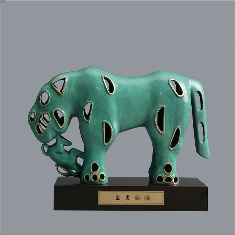 宇达青铜摆件 十二生肖虎 创意装饰 家居工艺摆件