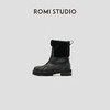 ROMI STUDIO“重塑经典” 丝绸牛皮加绒厚底圆头中筒雪地靴23AWS072 商品缩略图1