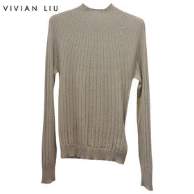 VIVIAN LIU TZ2416301梅春女装新款时尚圆领修身长袖毛衫