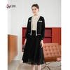 司歌长袖开衫外套秋冬黑白小香风B901011X 商品缩略图1