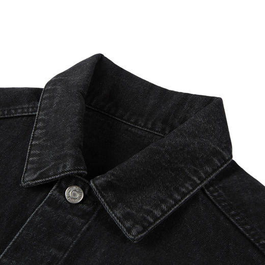 gxgjeans男装秋牛仔夹克男青年个性印花休闲夹克外套 商品图2