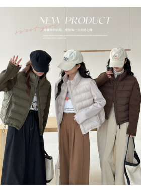 ☺️【小野日记Yono's Diary立领保暖棉衣外套XY-F-8823】 💋 超级棒的韩版通勤百搭👏短款加厚立领保暖宽松棉衣外套🌸！保暖时尚 ，✨超级推荐 ！！