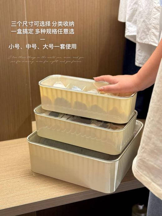 🥰【乙木品川·内衣收纳盒三件套 】✨: 𝐍𝐞𝐰 𝐒𝐩𝐫𝐢𝐧𝐠 / 上新👏我愿称它为内衣袜子内裤收纳的神！！！🌷多功能收纳盒！好看能装又实用哦！🤣不会还有姐妹没用过这个吧‼ 商品图3