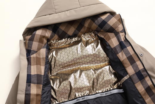 【石墨烯内里】占姆士羽绒服男连帽加厚内胆冬季保暖外套冬装 商品图5