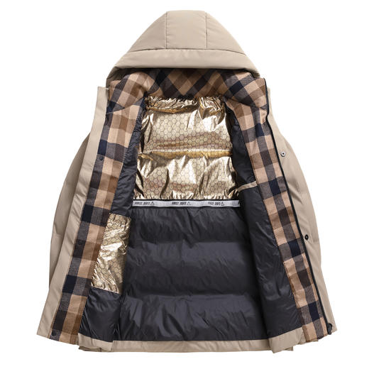 【石墨烯内里】占姆士羽绒服男连帽加厚内胆冬季保暖外套冬装 商品图4