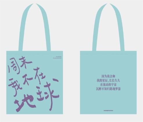 为你写诗｜周末我不在地球帆布包 商品图0