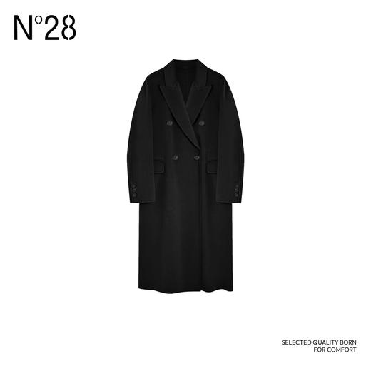【破价】N°28 高级感毛呢外套女款气质休闲时尚中长款双面呢大衣8A51D696 商品图3